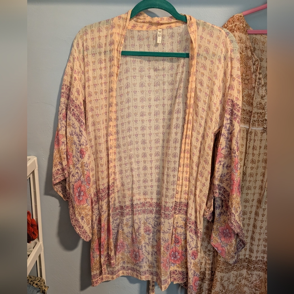 🪄🫰🏼Spell Desert Rose Kimono Boho Festival OS Rare - Picture 2 of 7